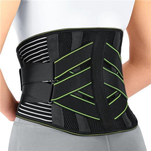 YAHA Back Brace for Lower Back Pain Relief for Women/Men with Lumbar Pad, Back - Picture 1 of 7
